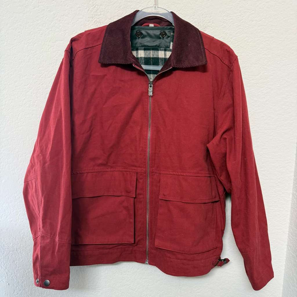 Alex Mill Essex Canvas Jacket Red Size Small